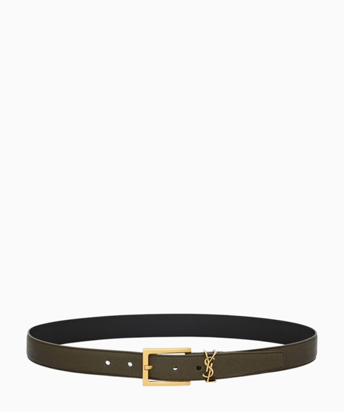 Cassandre belt in grained lambskin