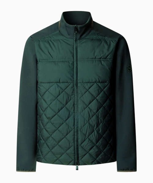 Quilted full zip jacket