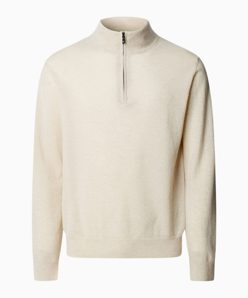 Cashmere zip sweater