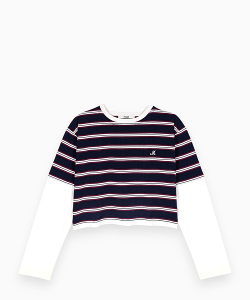Qat-qat effektli T-shirt