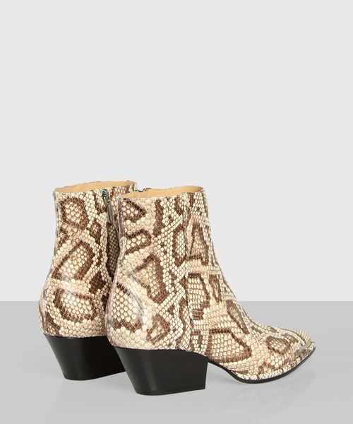 Beige snake hotsell print boots