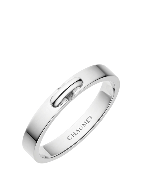 Liens Évidence wedding band in platinum
