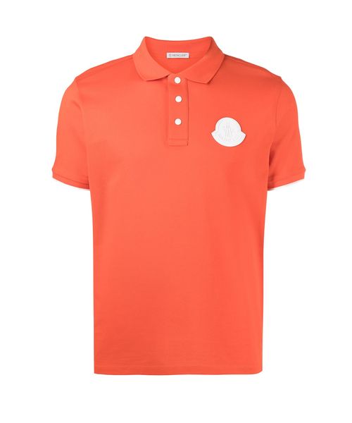 Moncler orange polo best sale