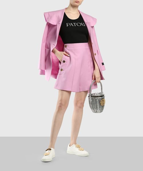 Pink side button shorts | Emporium