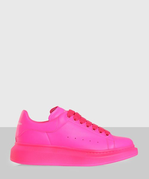 Logo detail sneakers in neon pink Emporium