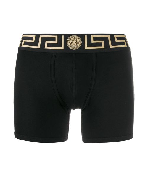 Briefs with logo printed elastic waist