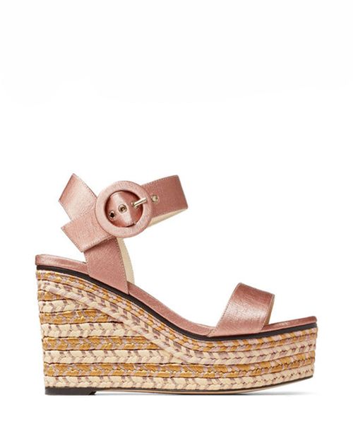 Buy Dorothy Perkins Rae Peep Toe Wedge Sandals In Pink | 6thStreet Qatar