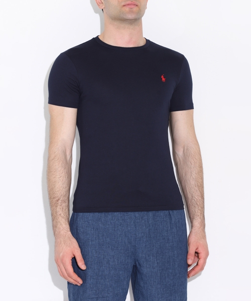Logo embroidery short sleeve t-shirt