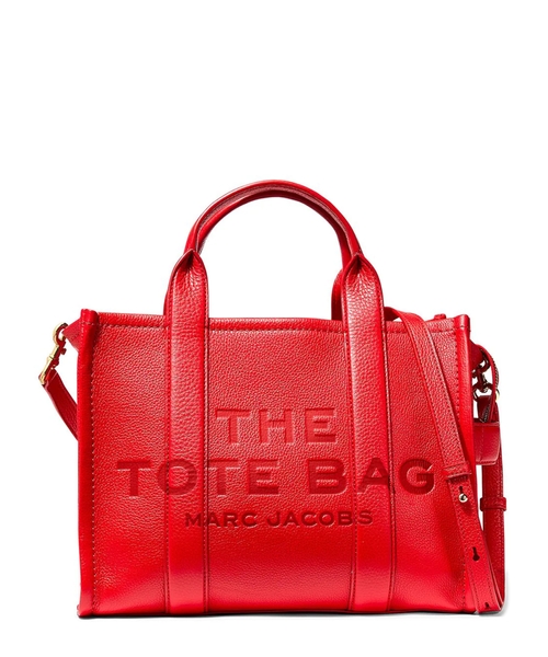 Leather small tote bag