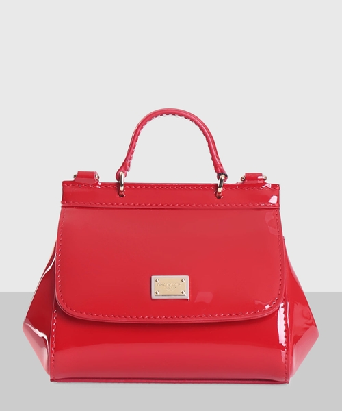 Crossbody bag from patent leather