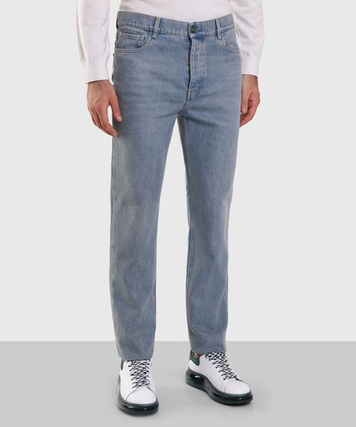 Light blue straight jeans