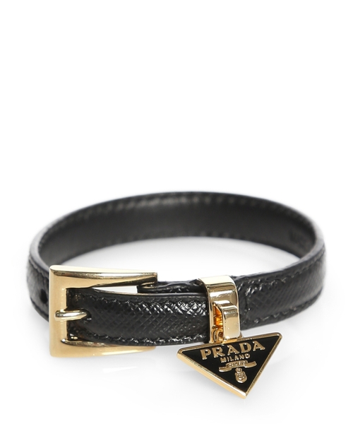 Saffiano leather bracelet