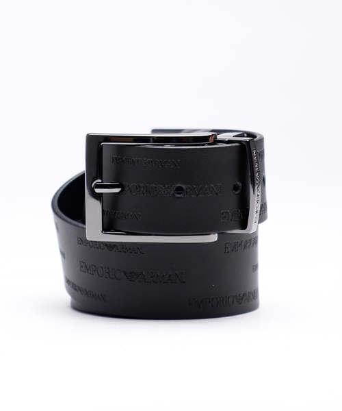 Logo design belt in black