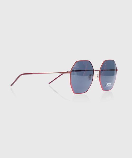 Red frame deals sunglasses