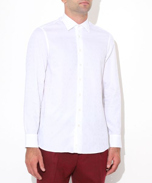 Рубашка с узором в виде логотипа