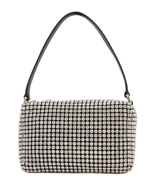 Kristallarla bəzədilmiş çiyindən asma çanta