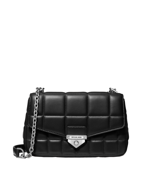 Soho large quilted leather shoulder bag sale