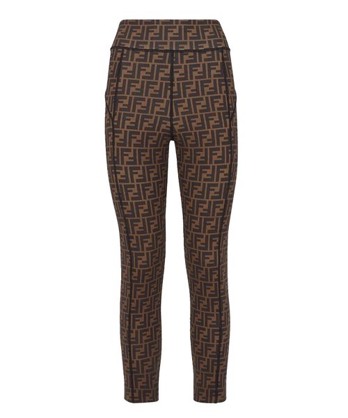 Brown patterned leggings best sale