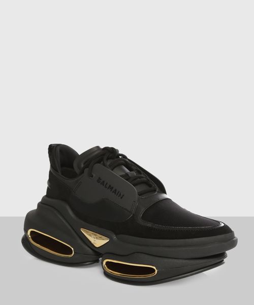 Qara rəngli loqo detallı krossovka 