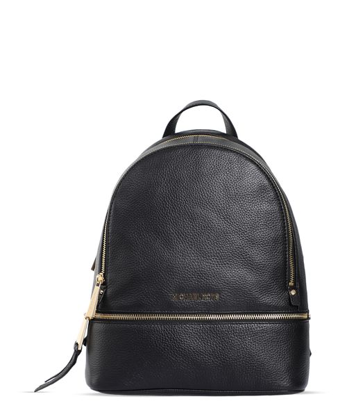 Rhea logo detail backpack in black Emporium