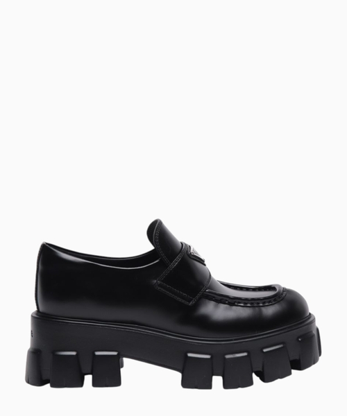 Monolith logo detail loafers