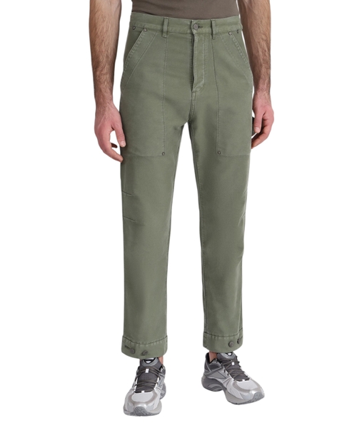 Yaşıl rəngli düz biçimli şalvar