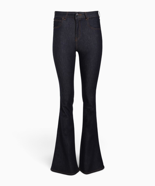 Flared jeans in navy