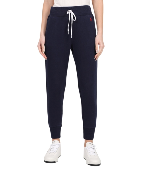 Tünd-göy rəngli elastik bel hissəli şalvar