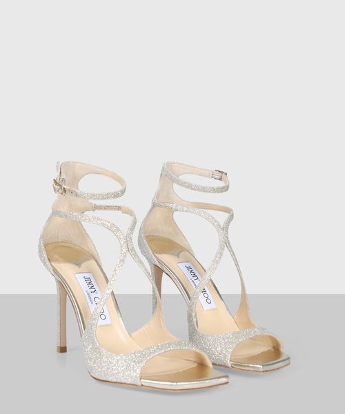 Gümüşü rəngli parıltılı "Azia 95" səndəllər