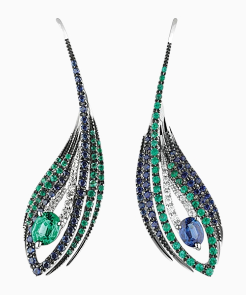Серьги Peacock Drop