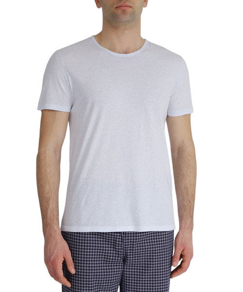 Ağ rəngli düz biçimli t-shirt