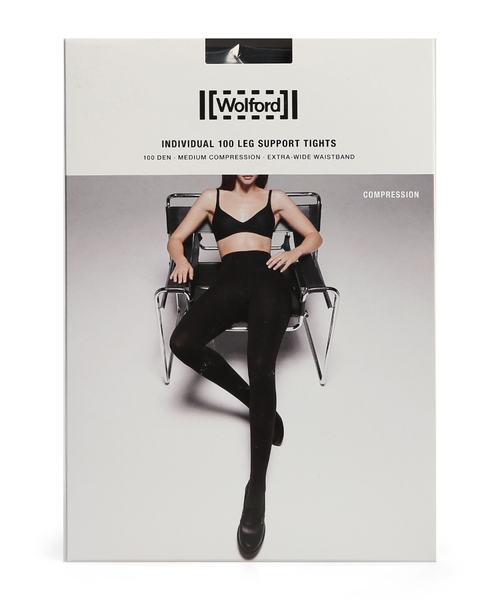 "Individual 100 Leg Support" tights - black
