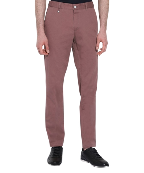 Straight-fit trousers in burgundy