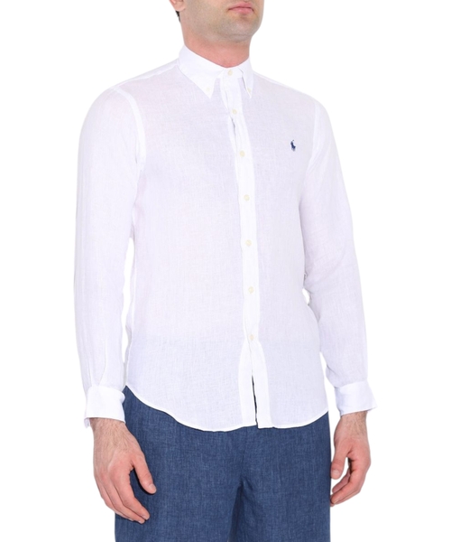 Рубашка прямого кроя белого цвета