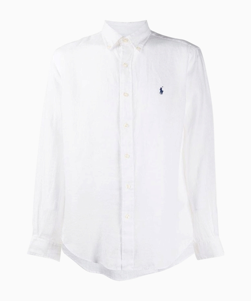 Straight-fit shirt in white