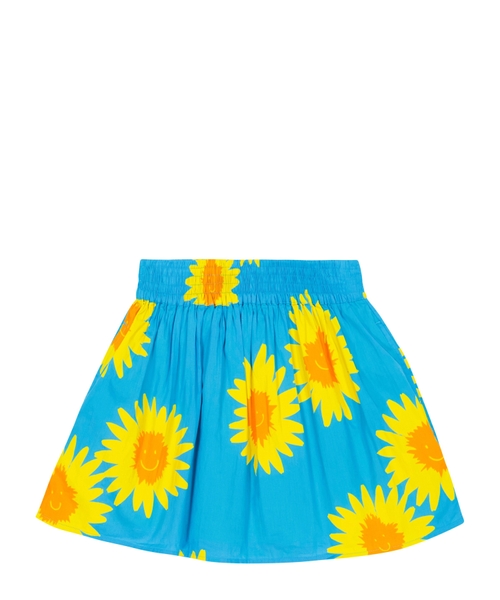 Elastic waist skirt in blue