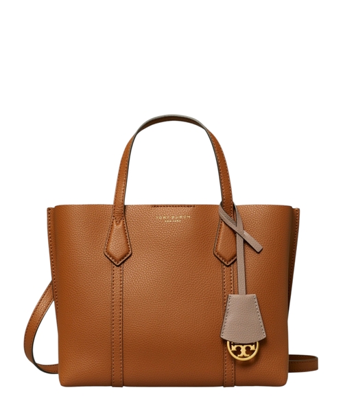 Маленькая коричневая сумка-тоут "Perry" с тремя отделениями