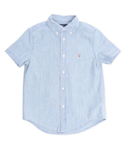 Ralph lauren short sleeve denim shirt best sale