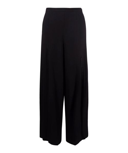 Side slit wide leg pants | Emporium