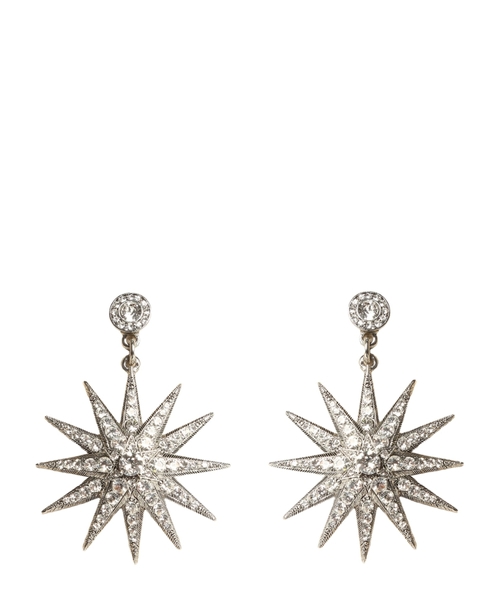 Kristallarla bəzədilmiş sırğalar