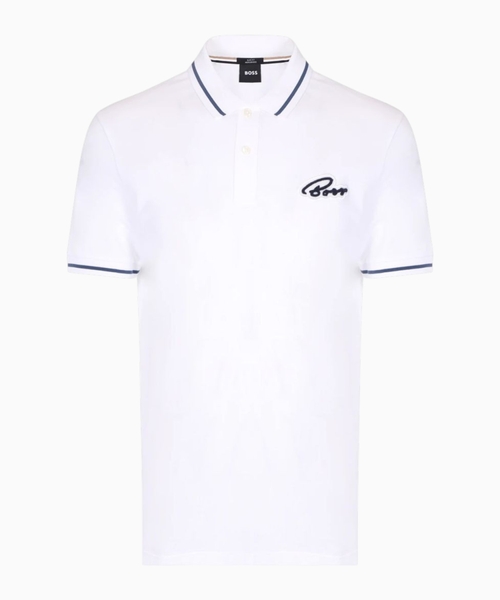 Logo print polo shirt