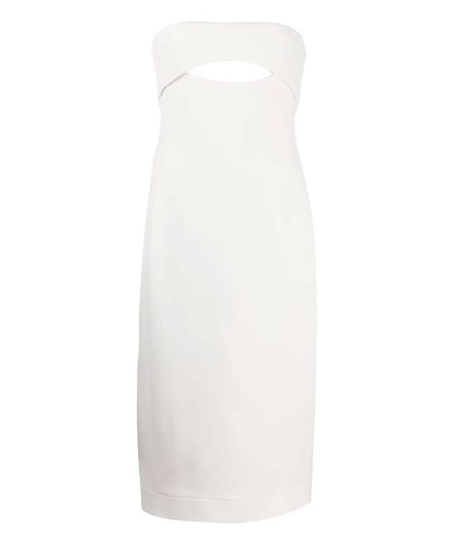 Cut out bodycon silk dress Emporium