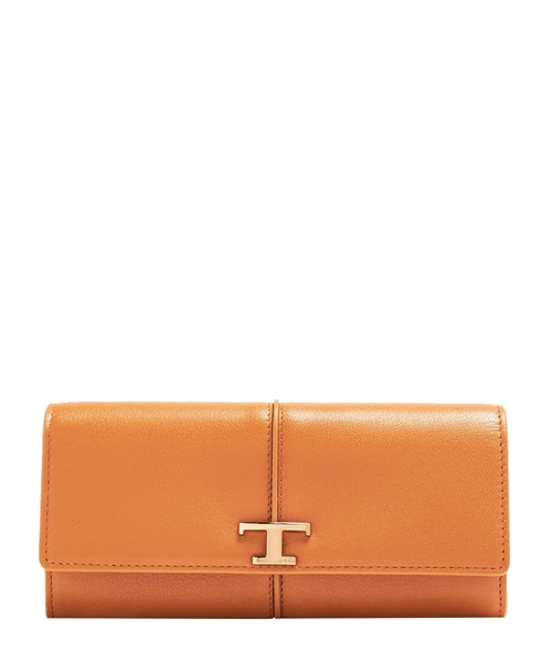 Loqo detallı dəri portmone