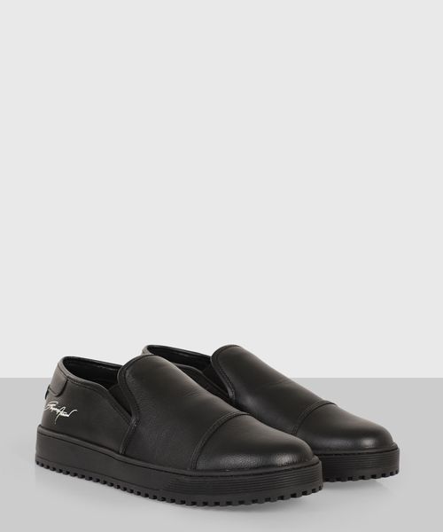 Leather slip-on