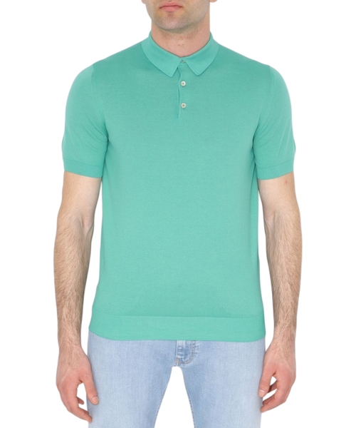 Поло с тремя пуговицами