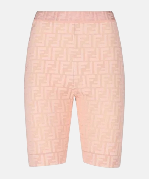 Logo detail high-waisted shorts