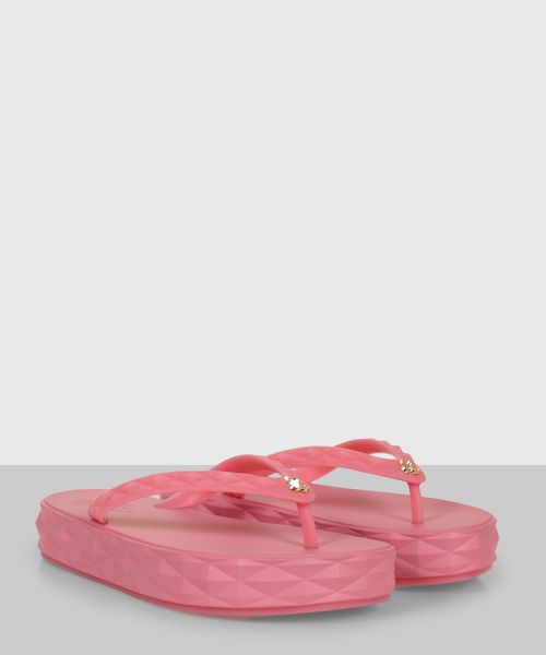 ''Diamond'' logo applique detail sandals