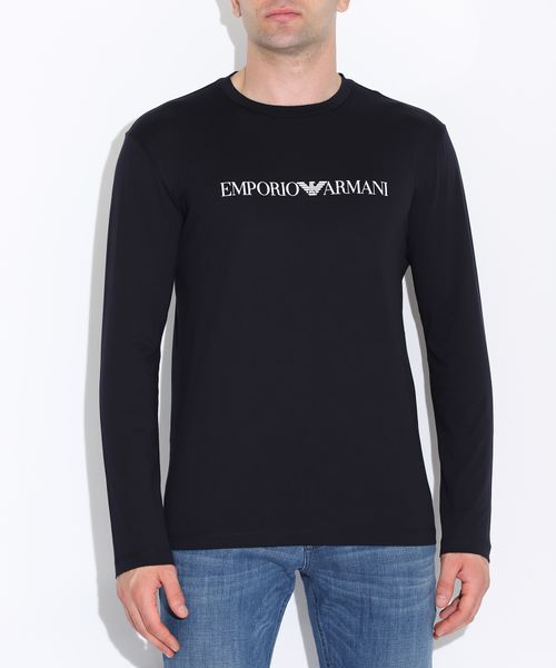 Loqo printli uzunqol t-shirt