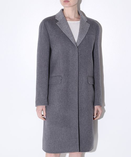 Knee length wool hotsell blend coat