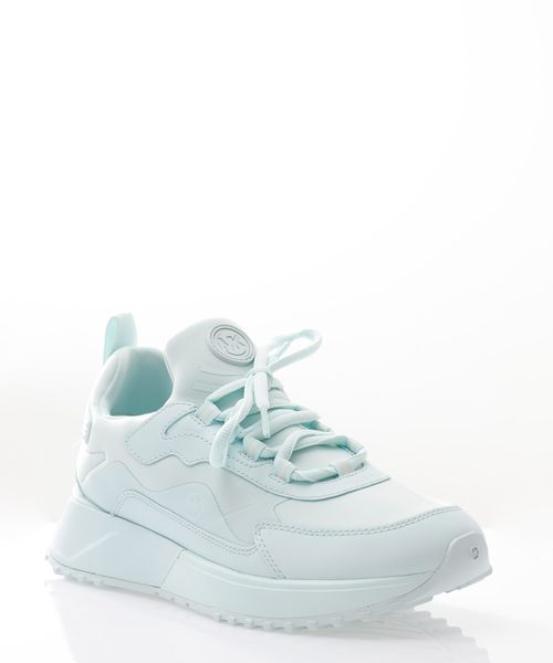 Panelled design lace-up sneakers